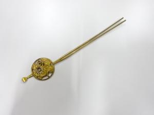 アンティーク　彫金　透かし　簪